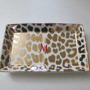MARK AND GRAHAM CERAMIC "M" MONOGRAM TRAY